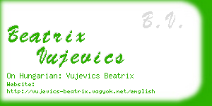 beatrix vujevics business card